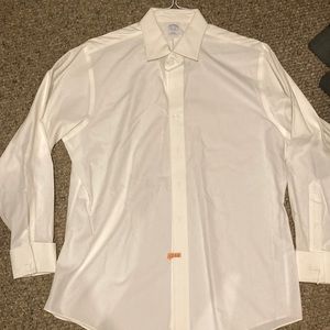 Mens dress shirt-white.  36.5” -34